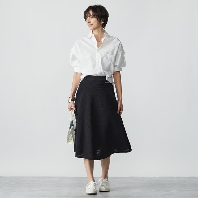 MADISONBLUEメッシュニットフレアスカート01