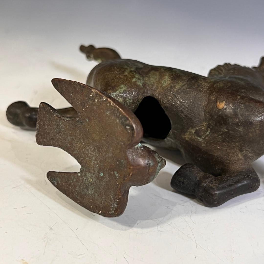 中国骨董 銅器 銅奔馬 馬踏飛燕 馬、飛燕を踏む - メルカリ