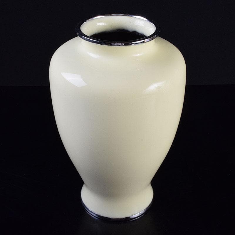 七宝焼 四君子文 花瓶 V R9273