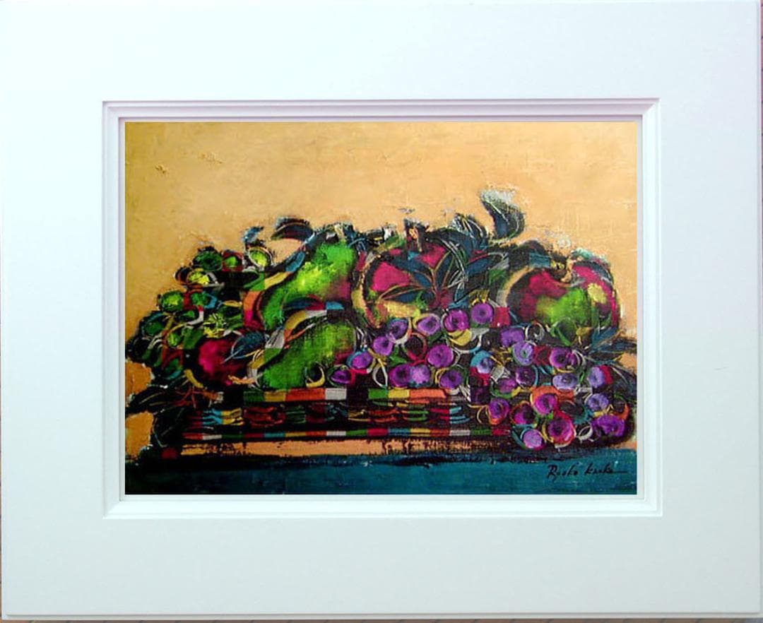 油絵 絵 絵画 インテエリア uF6-061104 静物 果物