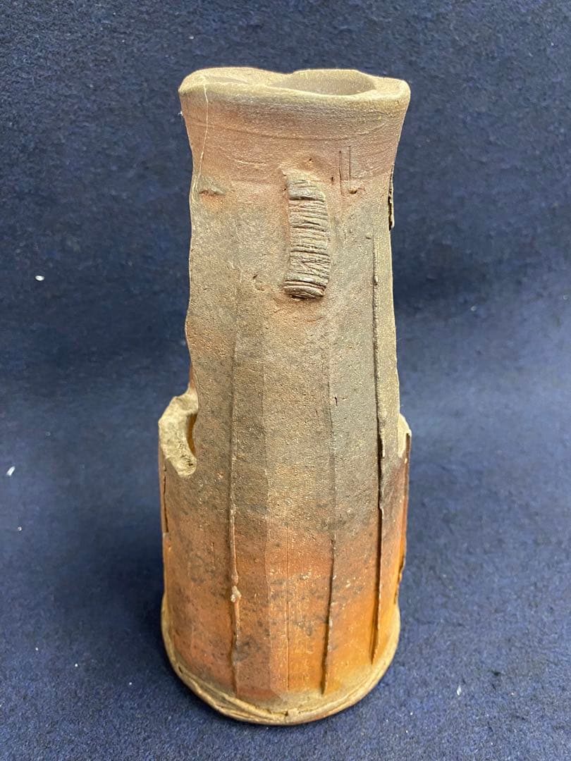 西墻邦雄 備前焼 花器 共箱