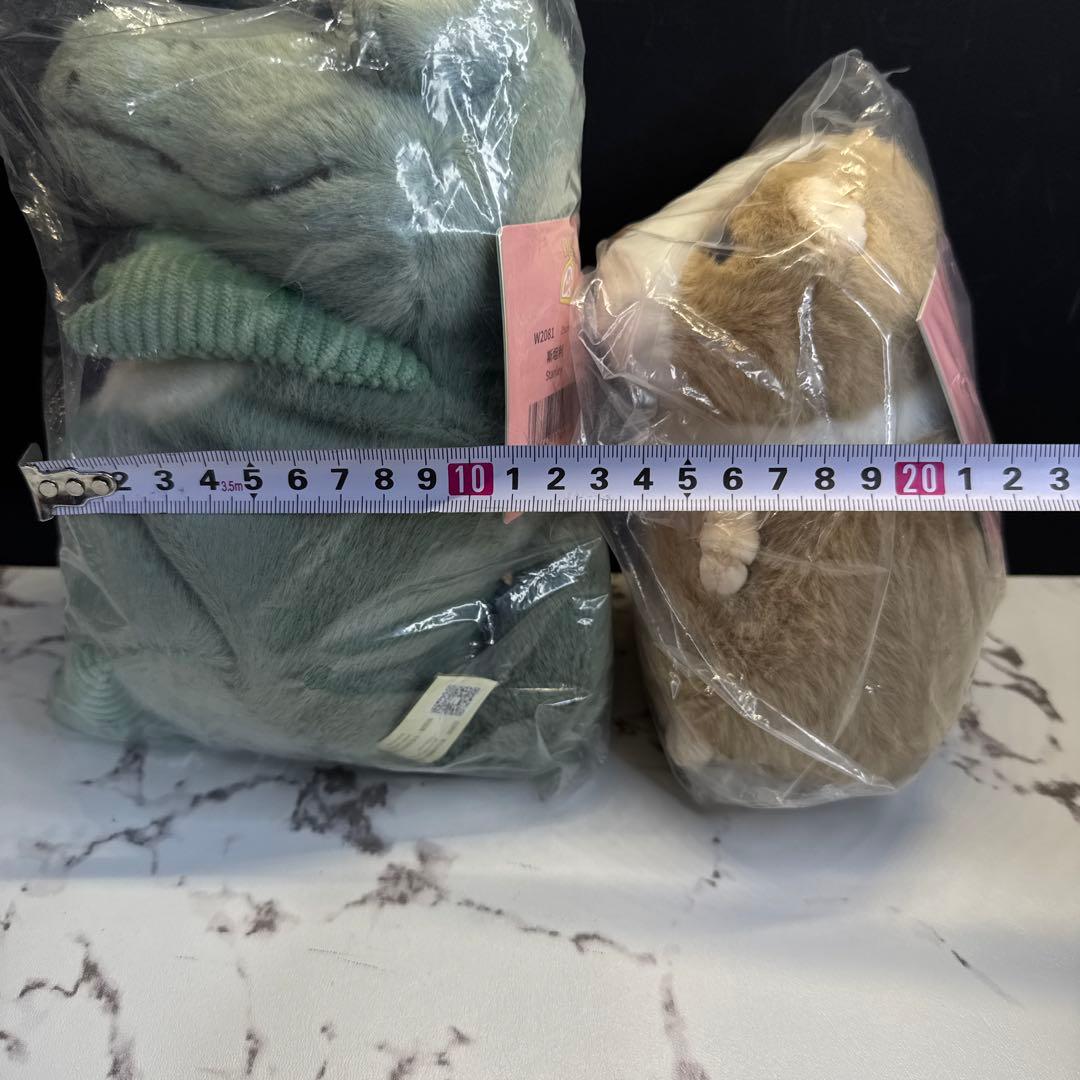 【新品未使用】GABRIEL ぬいぐるみ　ワニ　ハムスター　2体セット