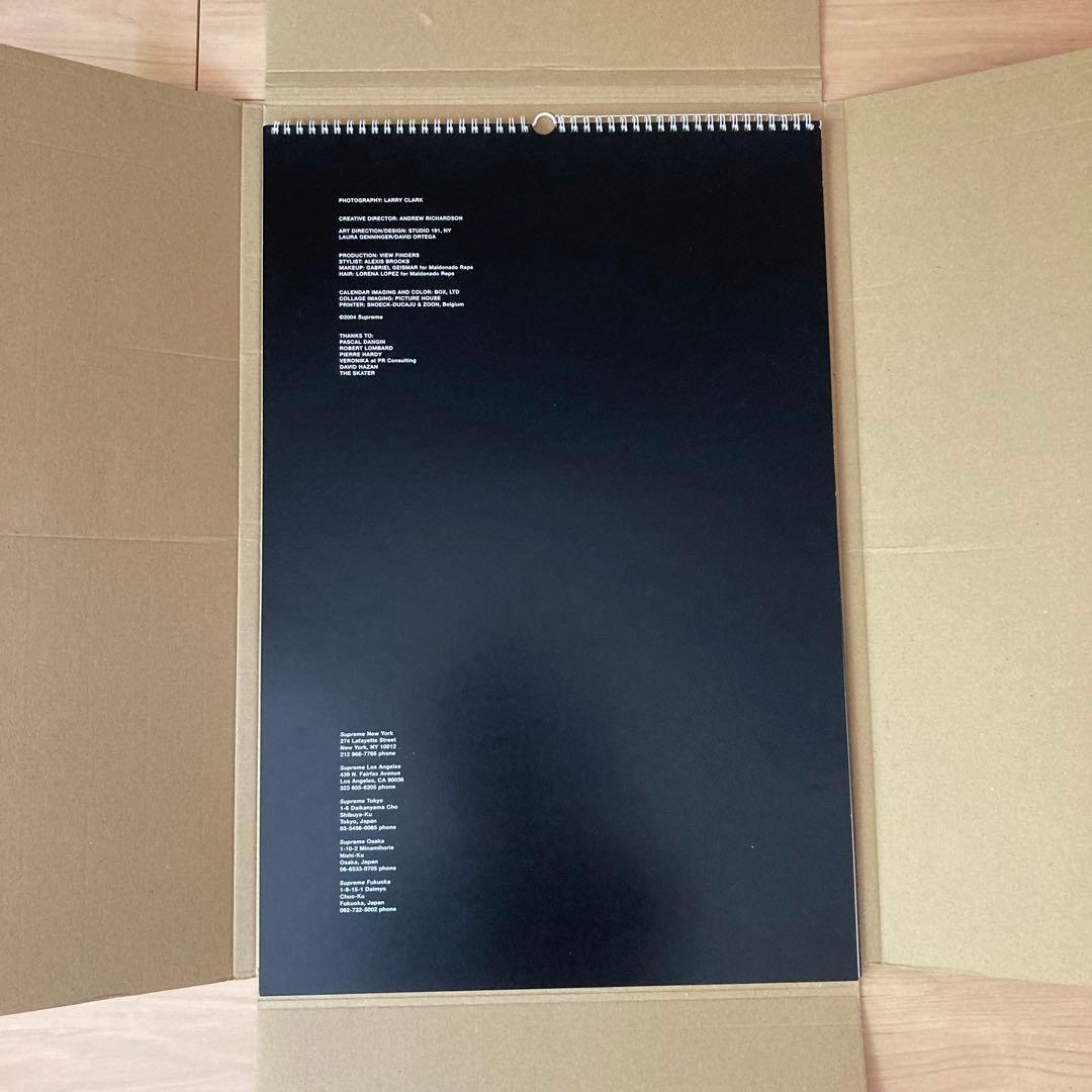 Supreme 2005 Larry Clark Photo Calender