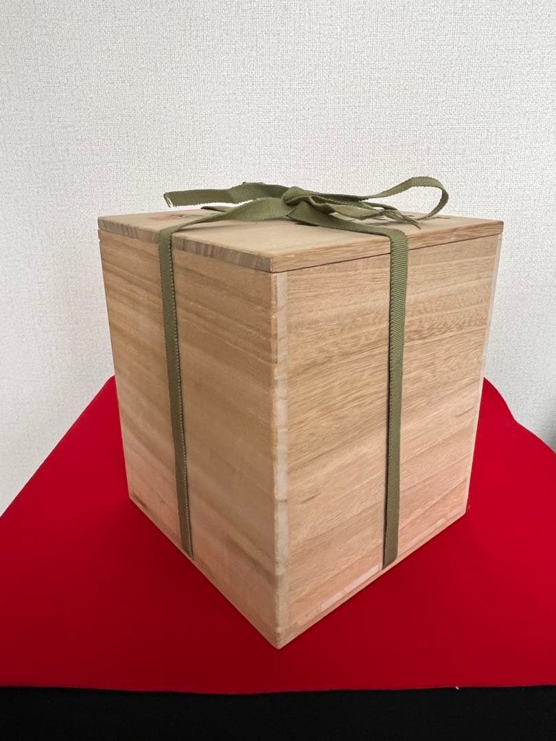 【年末特価】 人間国宝 吉田美統 釉裏金彩 椿文 花生 Y29 共箱 共布 真作