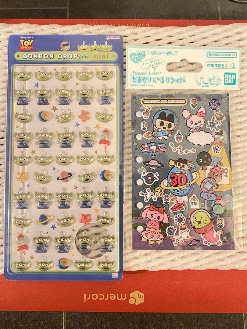 正規品 ボンボンドロップシール ディズニー たまごっちたまもりしーる 8枚組