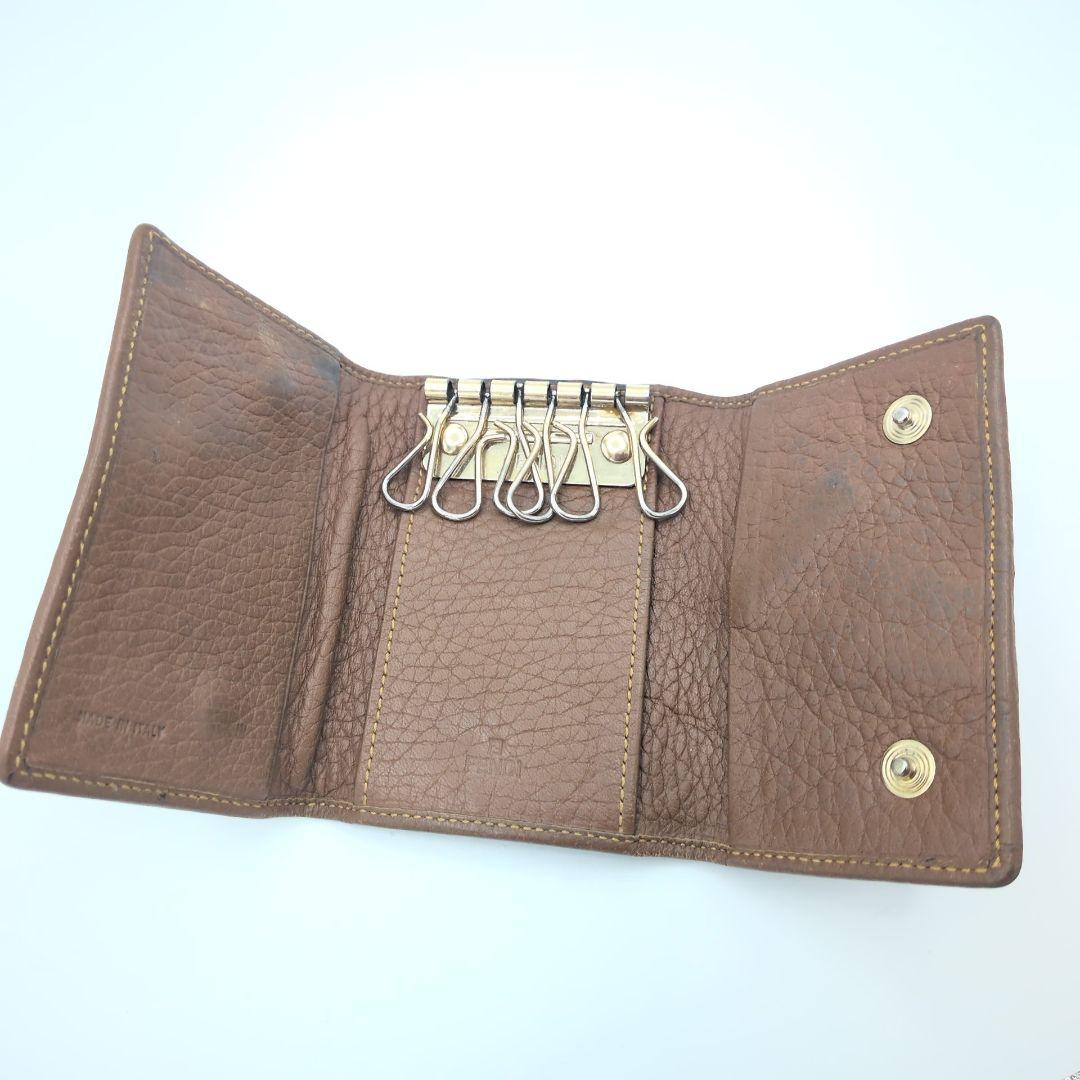 FENDI フェンディ ズッカ柄 キーケース 6連 ヴィンテージ ズッキーノ