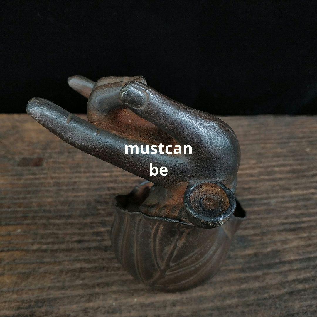 鉄器 如来仏像 倒流香 薫香炉 茶室 客間 装飾品 工芸品 置物