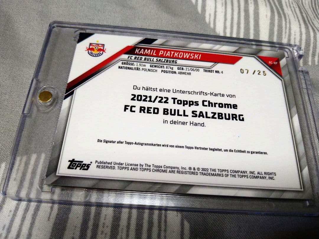 22 KAMIL PIATKOWSKI RC AUTO 25枚限定 ボックス