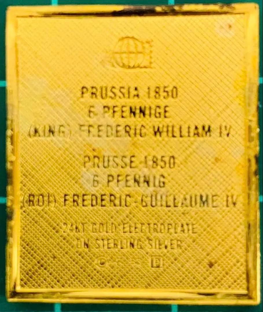 フランクリンミント 切手レプリカ 世界の国々の最初の切手 プロシア