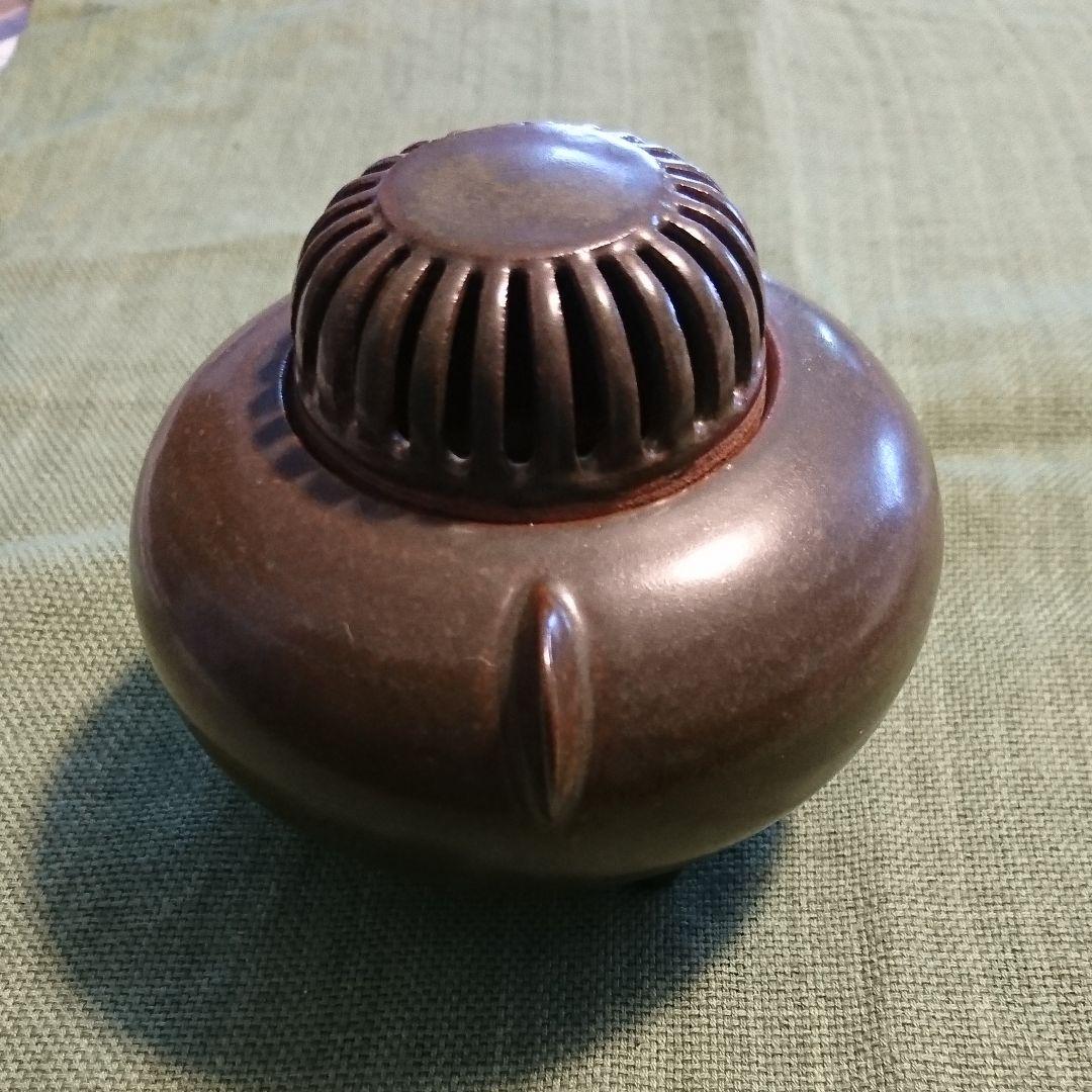 332) 香炉(3) 苗代川焼 窯元玉陶山 幹二郎作