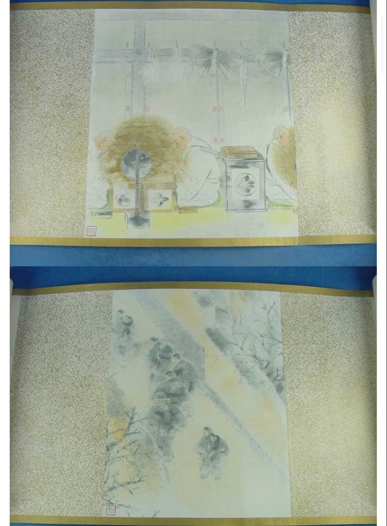 前田青邨 絵巻お水取 限定200】定価50万円 原寸復刻のお宝！昭和50年