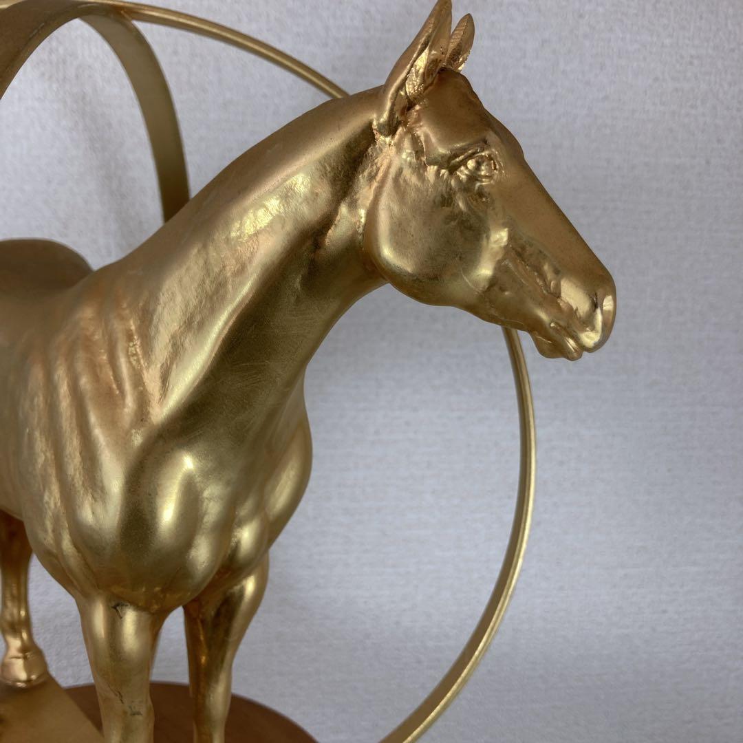 金 馬の置物 ゴールド チャンピオンシップAQHA 1998世界選手権乗馬