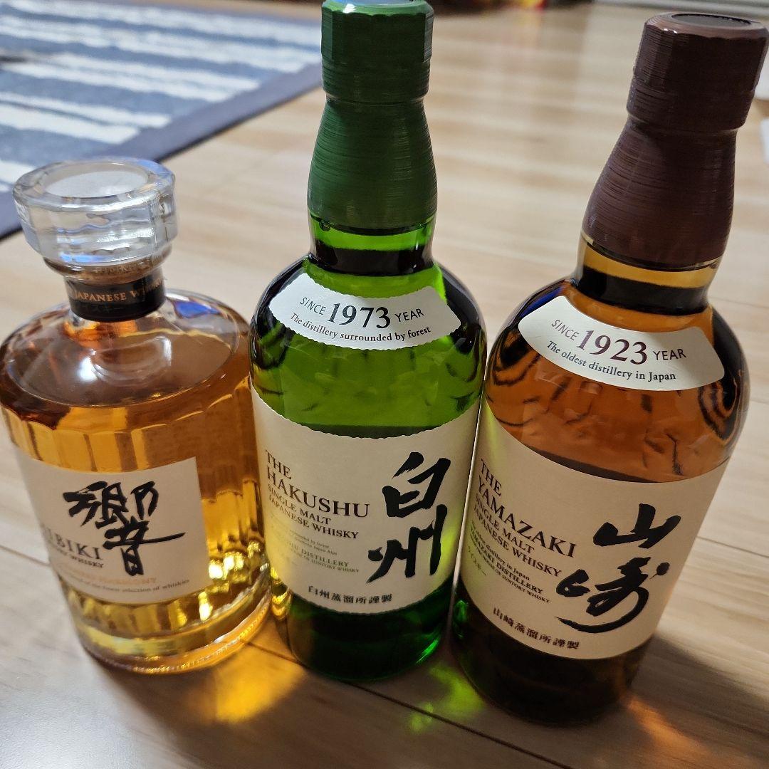 サントリー 白州 NV ジョニー・ウォーカー グリーンラベル 15年 お得セット