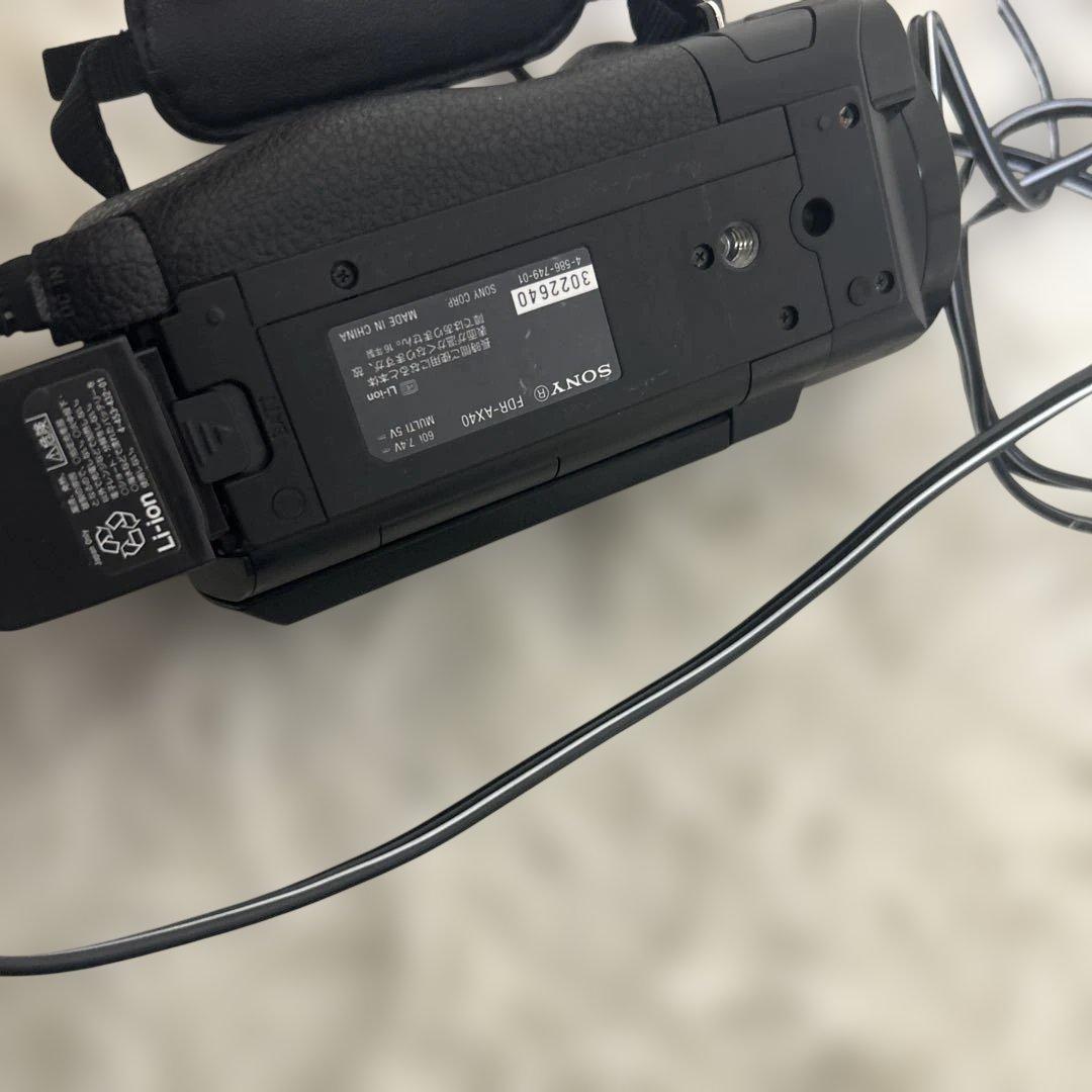 【動作確認済み】ソニー SONY ビデオカメラ FDR-AX40 4K 黒
