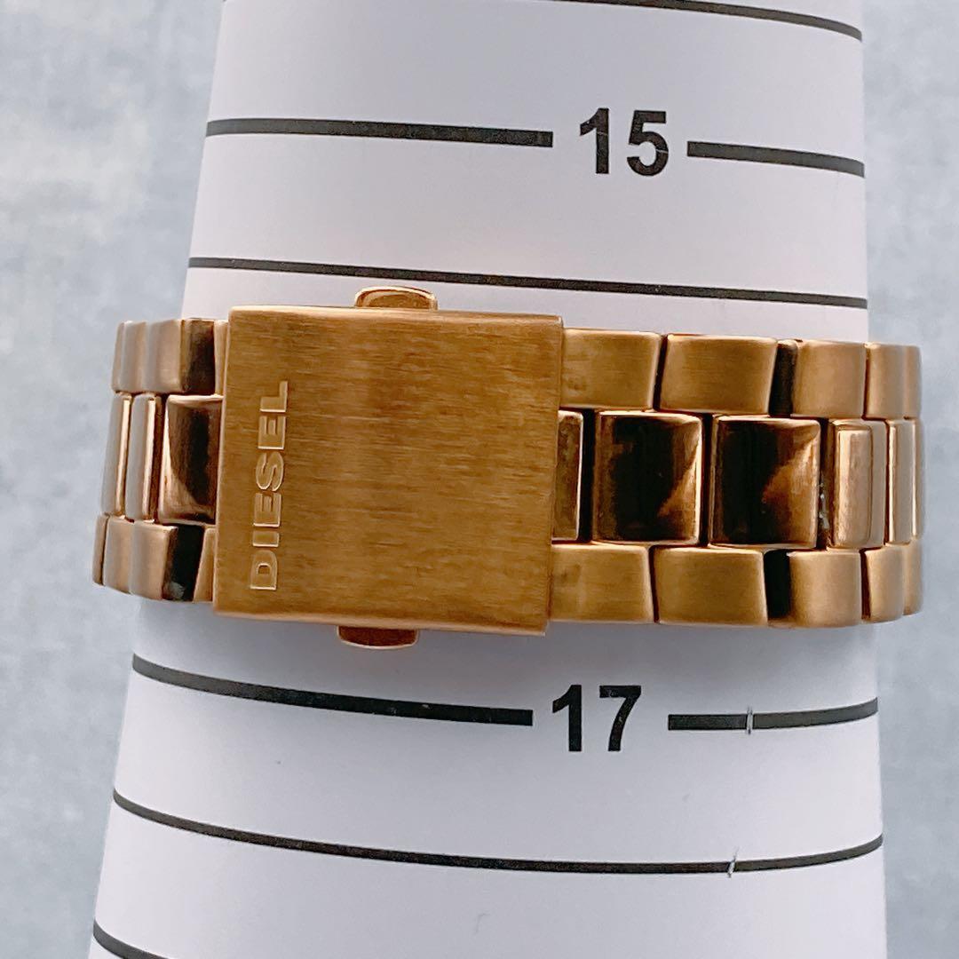 稼動品✨美品 DIESEL ディーゼル スクエア ブラウンボーイズ メンズ腕時計