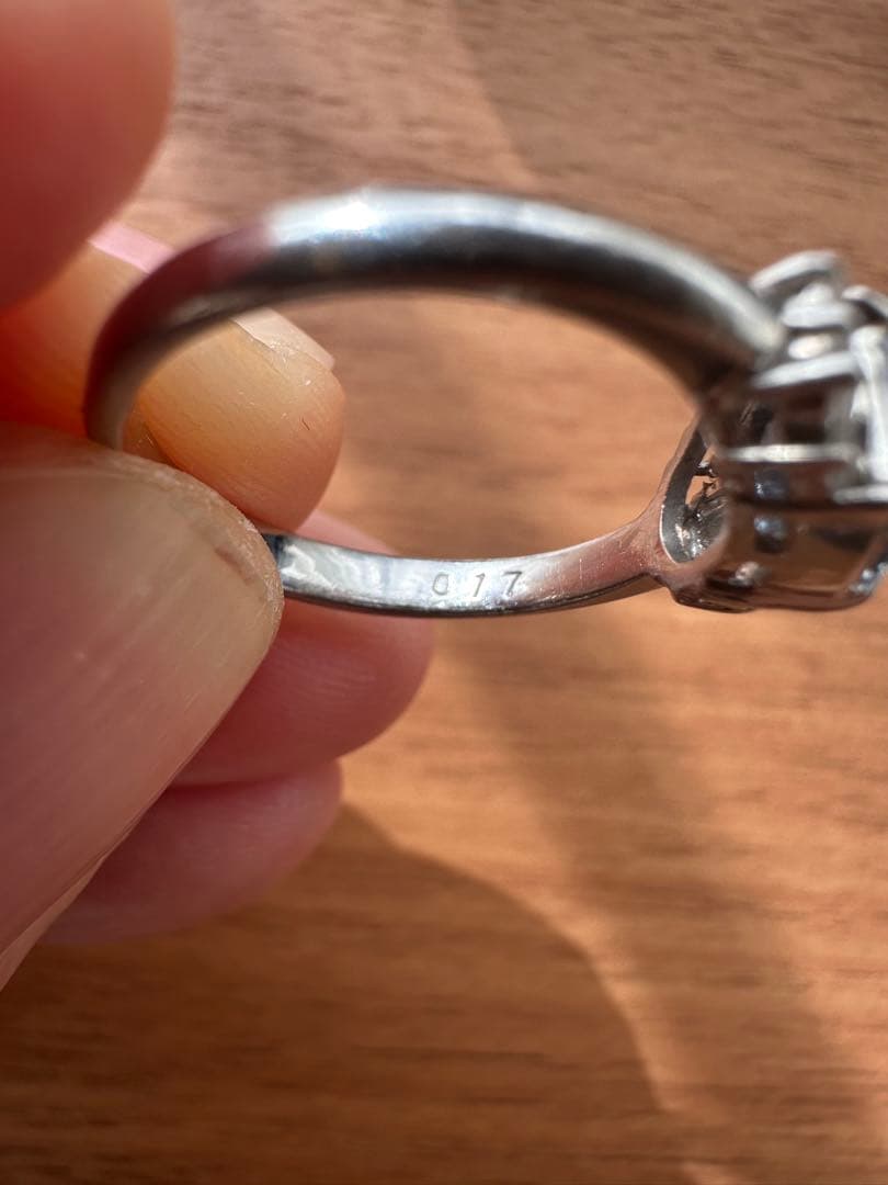 天然サファイア PT900 1.19ct リング #9 ソ付