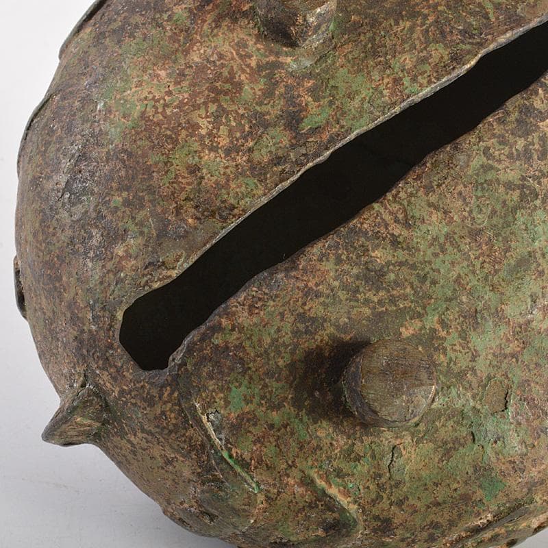 中国　古銅青銅　神獣　銅鈴　三足鈴　置物　Ⅴ　6666