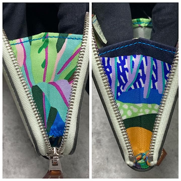 極美品＊エルメス アザップ ミニ シルクイン ケース W刻印／2024年製