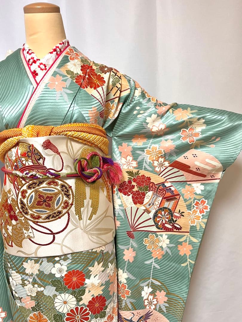 トール 振袖 フルセット 谷崎潤一郎 身丈166 正絹 furisode 作家物