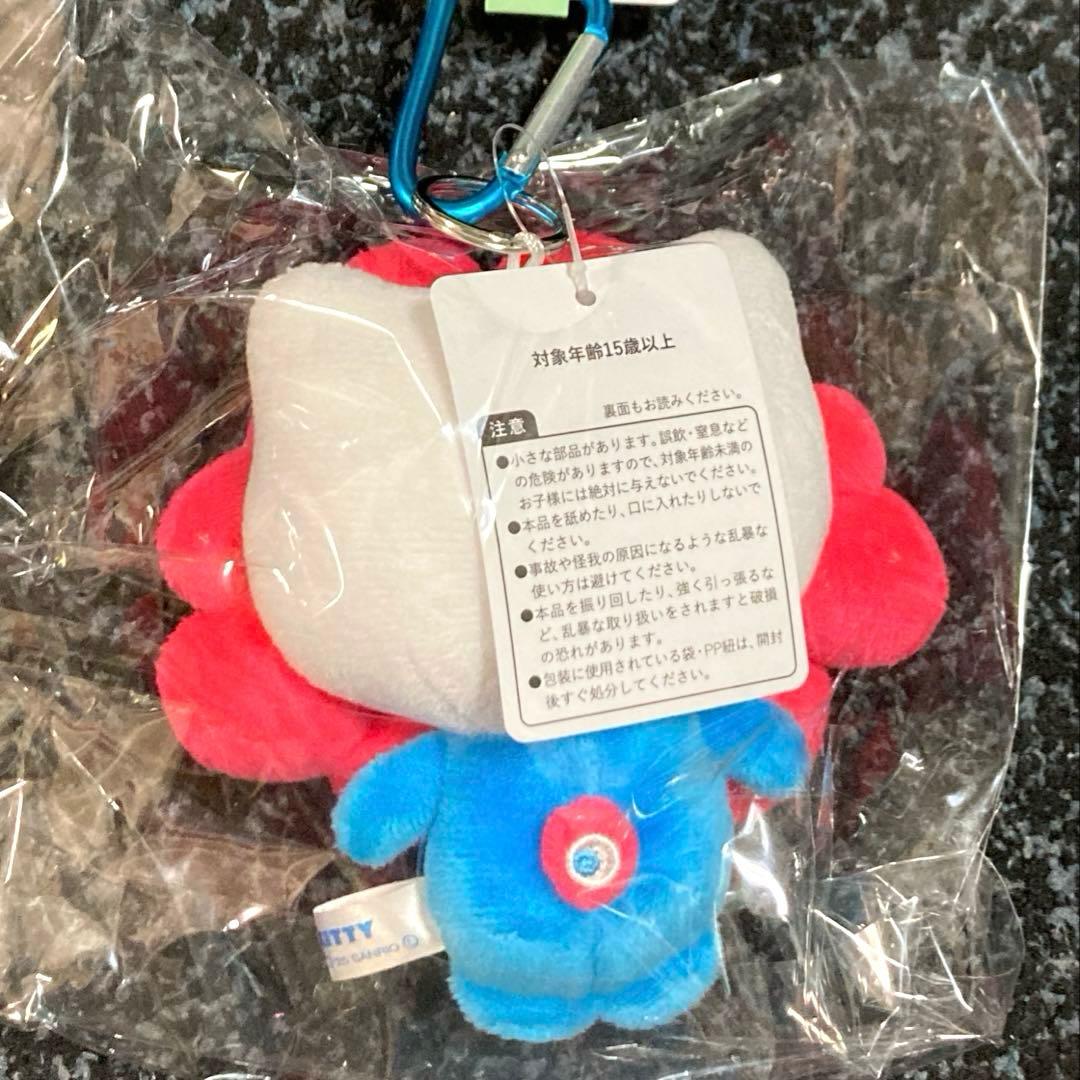 万博 ミャクミャク ハローキティ なりきりぬいぐるみ カラビナ付 赤