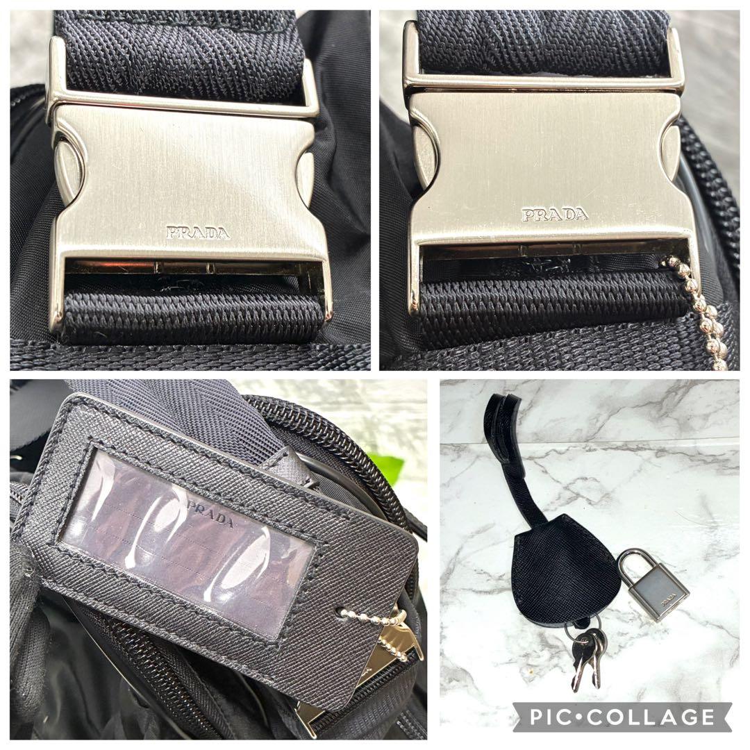 極美品✨プラダ　ナイロン　2wayハンドバッグ　ビジネス　肩掛け　A4収納可　黒