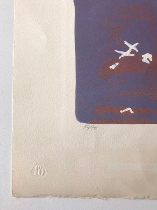 ☆F40☆脇田和「向かい合う鳥」リトグラフ 限定品 直筆サイン有り