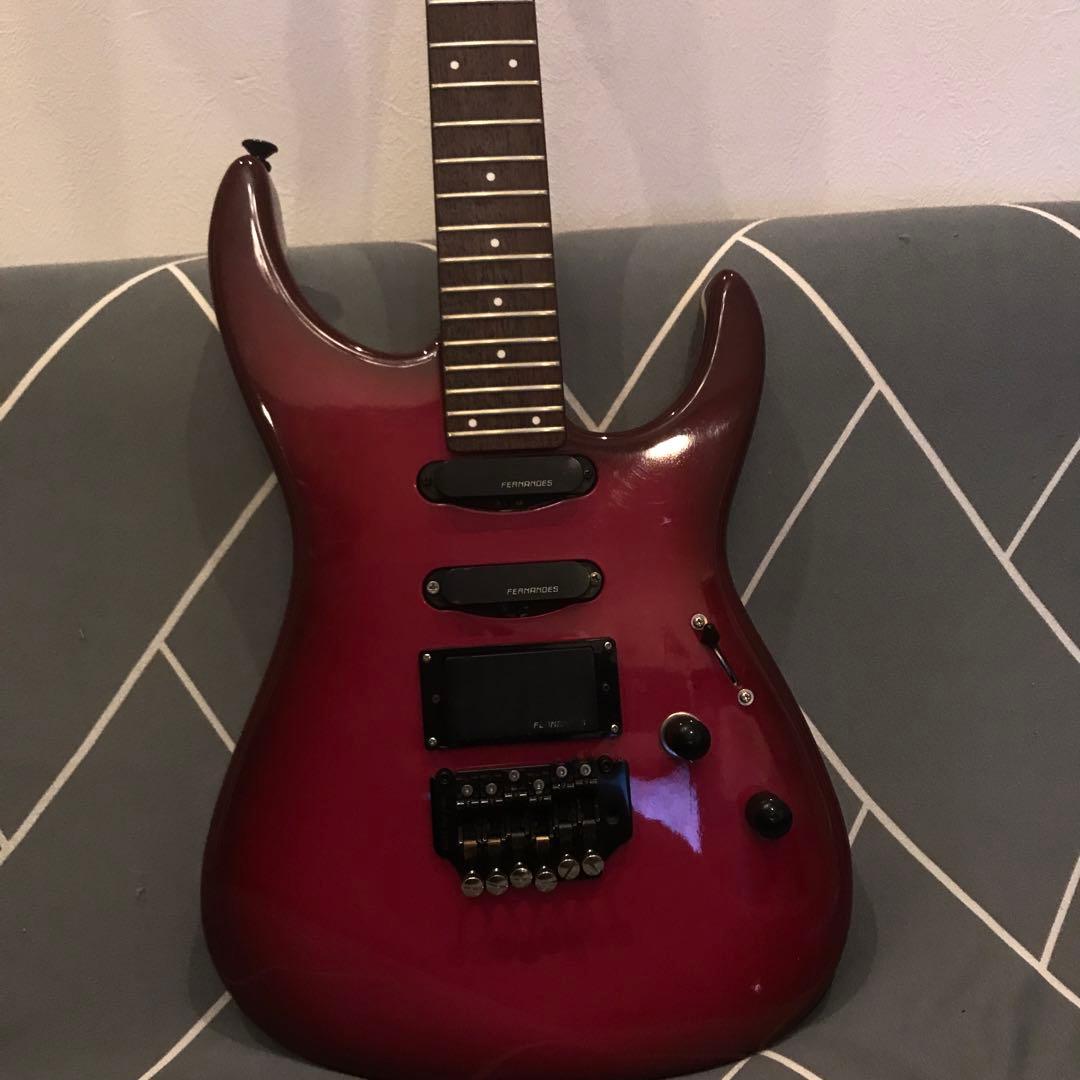 フェルナンデス FR 55 エレキギター pink red