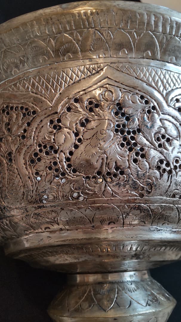 ブ*太様 ラオス 銀杯 965g