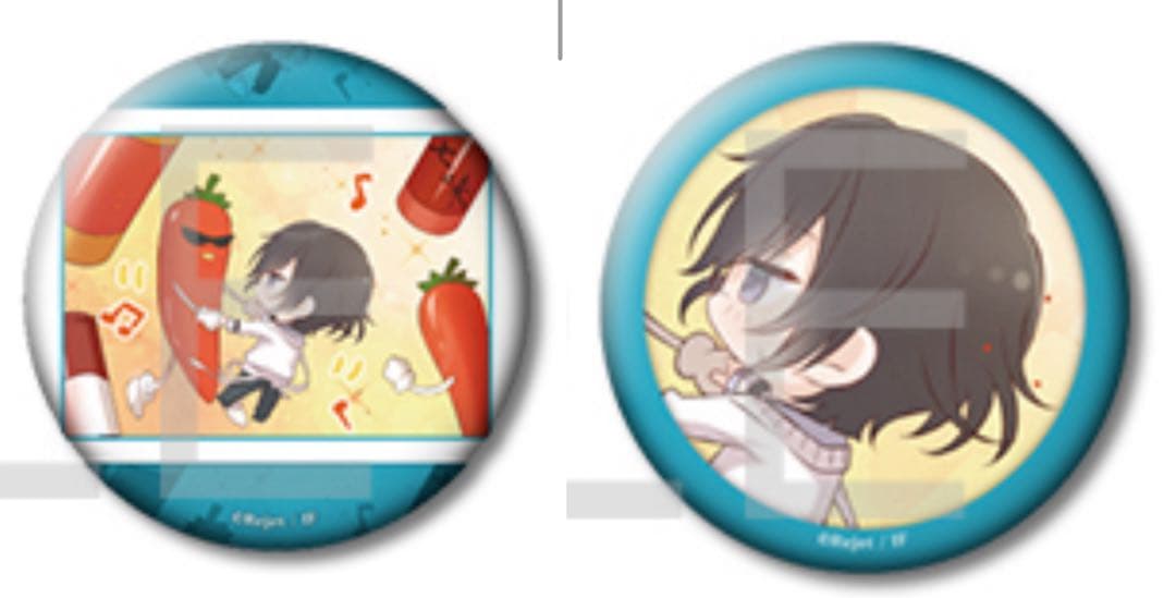 無神アズサ ディアラバ 四コマ缶バッジ ホロ 通常