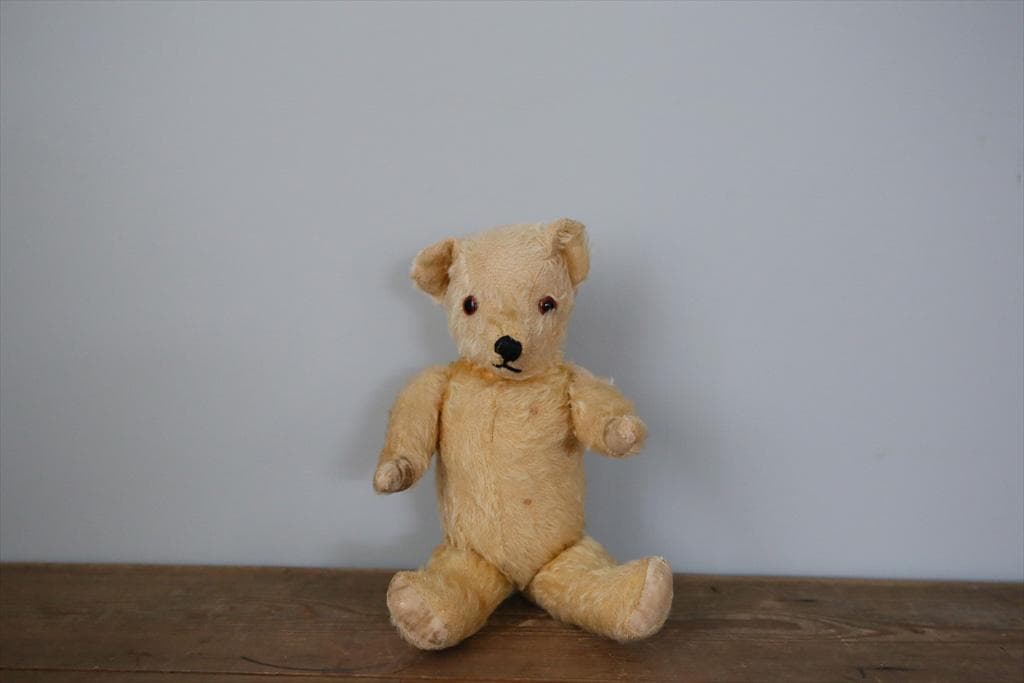 英国アンティークテディベア/くまのぬいぐる/熊オブジェ/ブラウン茶色
