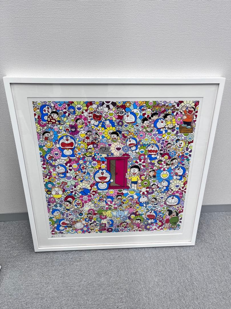 村上隆 TAKASHI MURAKAMI 額付きドラえもん どこでもドア - メルカリ