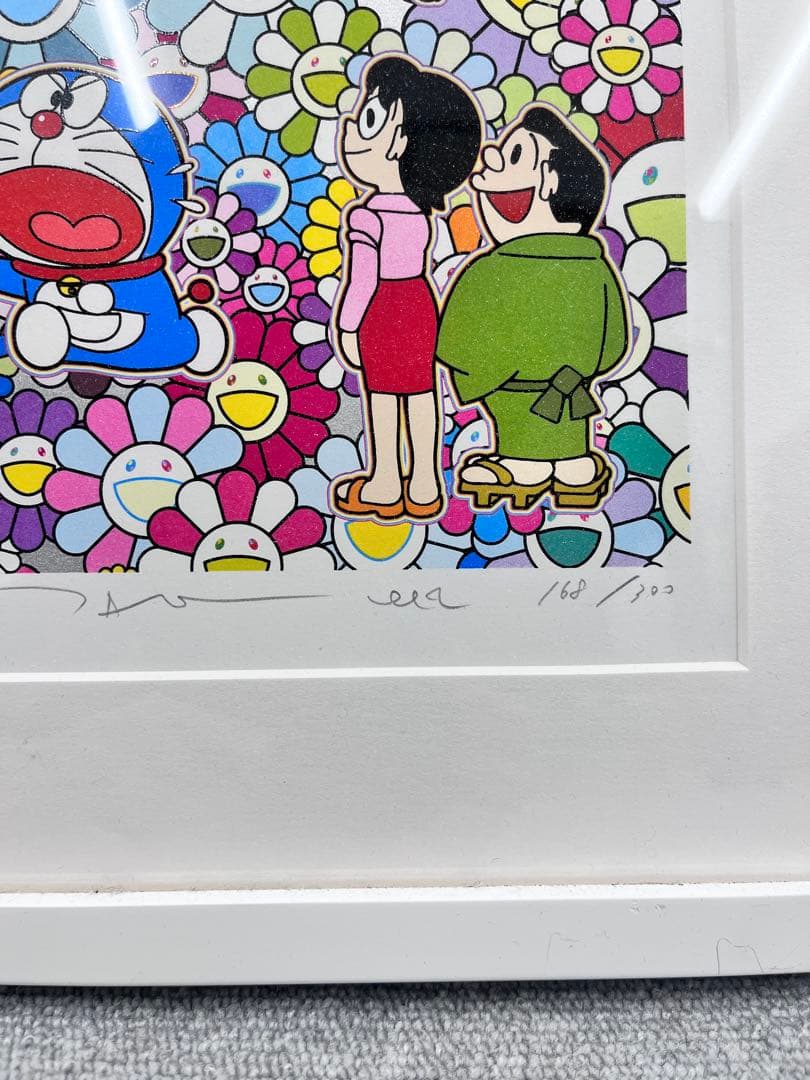 村上隆 TAKASHI MURAKAMI 額付きドラえもん どこでもドア 村上隆