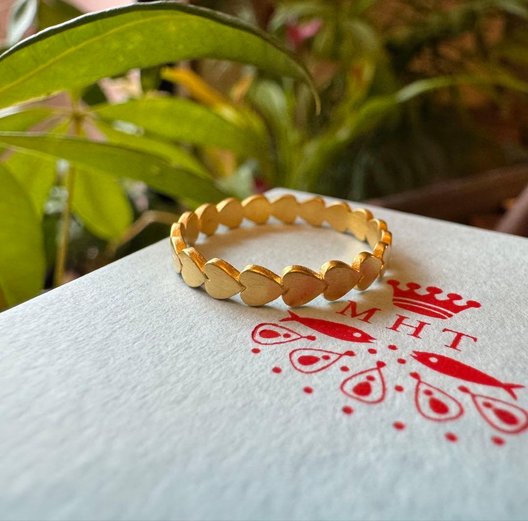 現行品◆マリーエレーヌドゥタイヤック◆K20*ラブバンドリング*14号*ハート