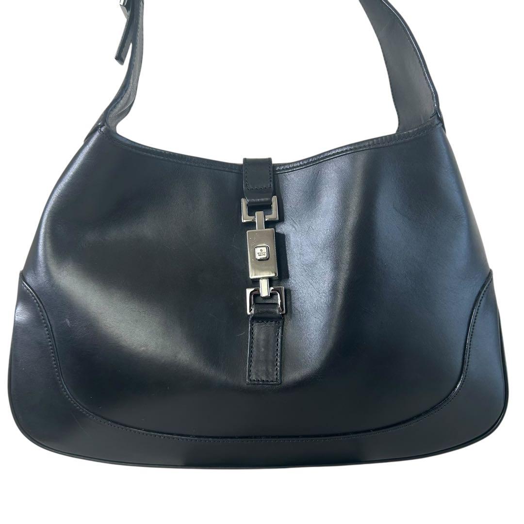 バッグ GUCCI Jackie Hand Bag All Leather Black