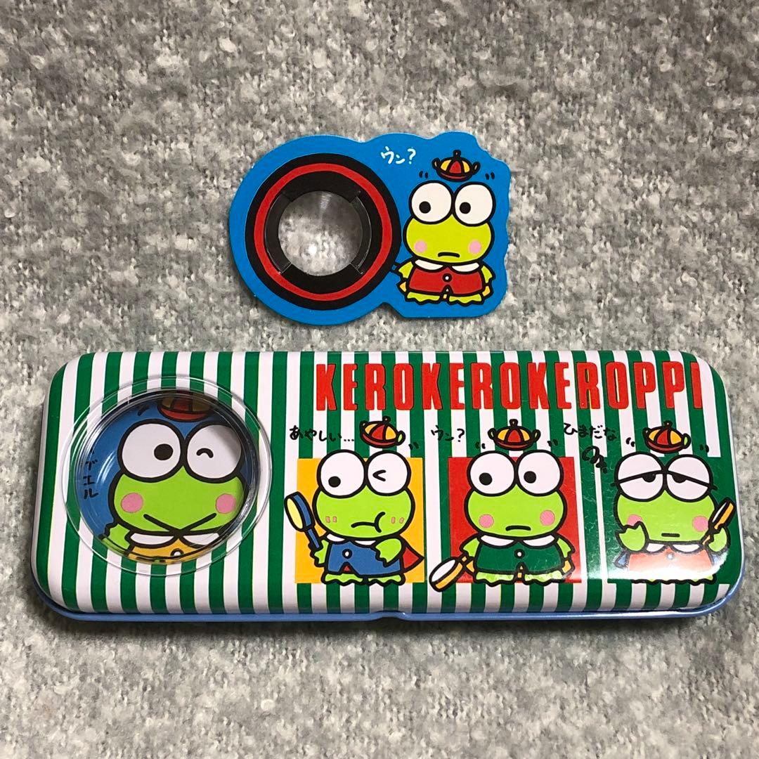 サンリオ けろけろけろっぴ ケロケロケロッピ 缶 筆箱 ルーペ？ レトロ
