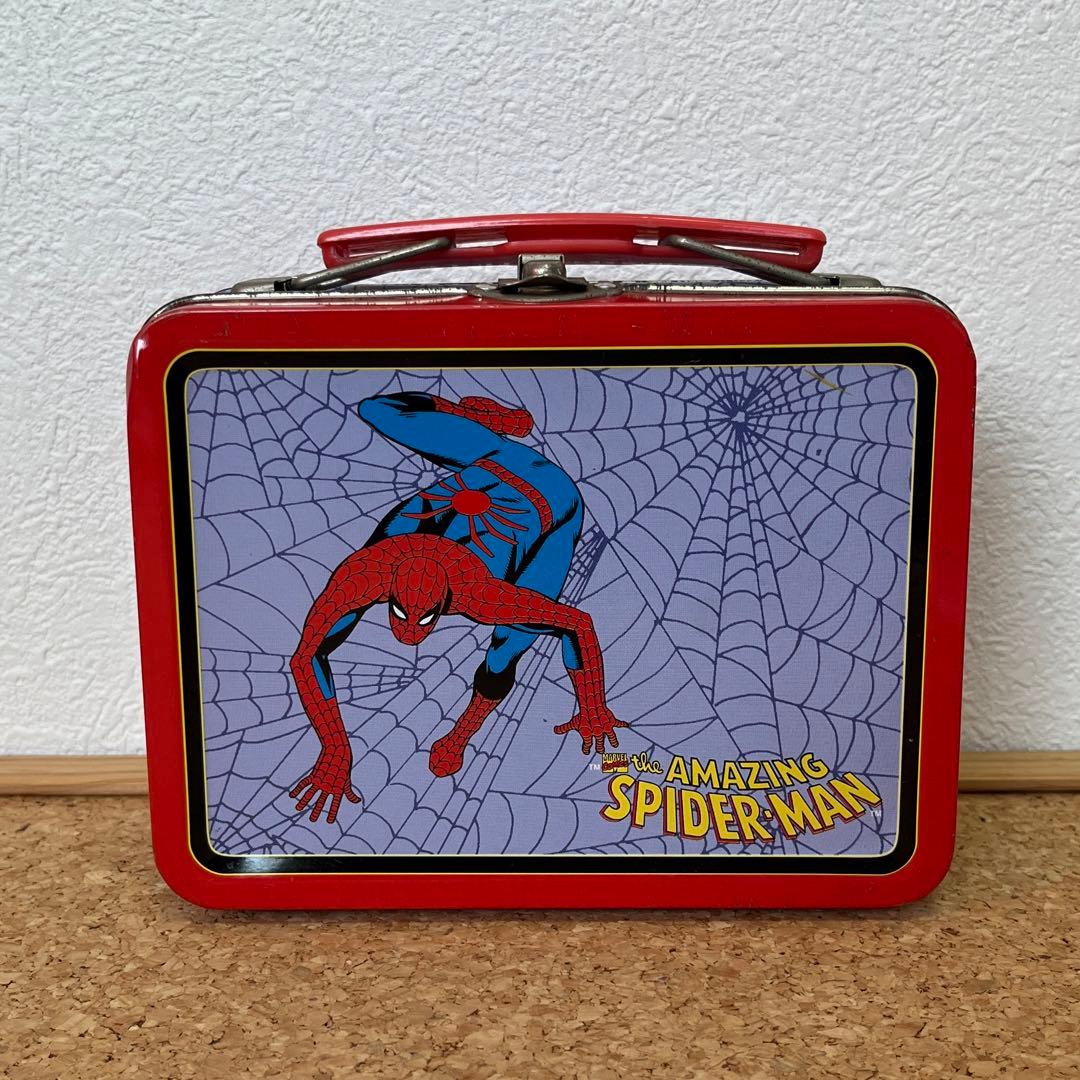 【レア】スパイダーマン ヴィンテージ缶ケース（SPIDER-MAN） レア】スパイダーマン ヴィンテージ缶ケース（SPIDER-MAN）