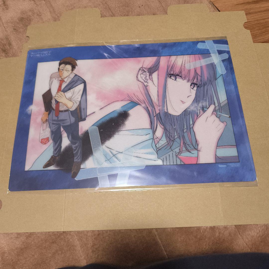 スーパーの裏でヤニ吸うふたり デスクマットメロンブックス漫画祭り