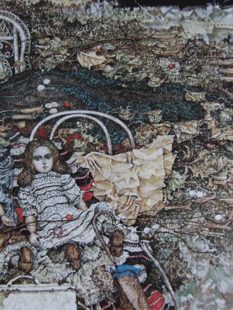 石阪春生、【二つの人形と〈女のいる風景〉】、希少な額装用画集より
