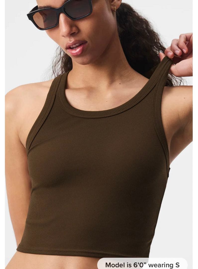 トップス aloyoga Goddess Ribbed Go-To Tank