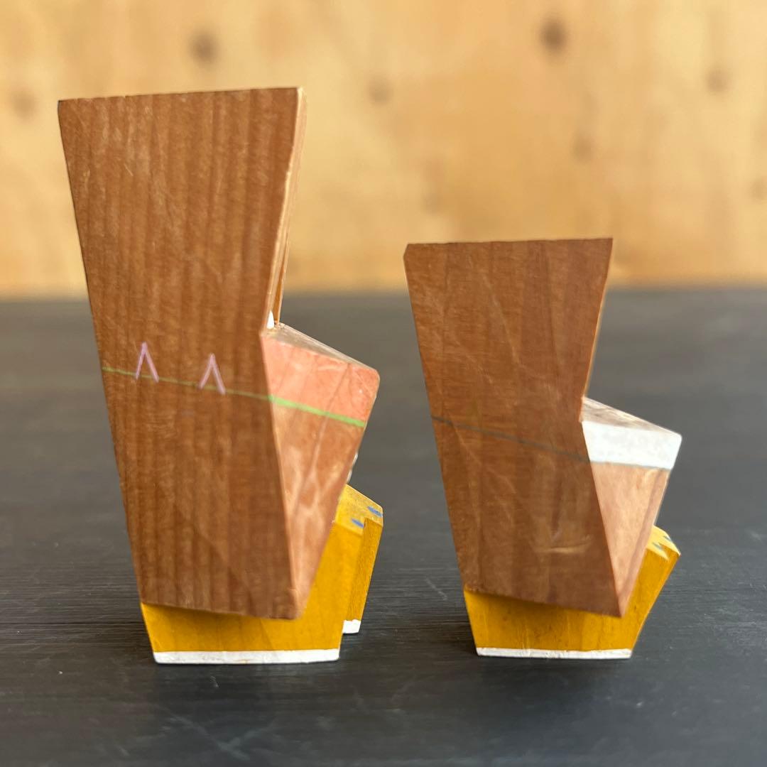 木彫りゆきんこ 芳雲作 民藝 雪人形 ござぼうし 郷土玩具 農民美術