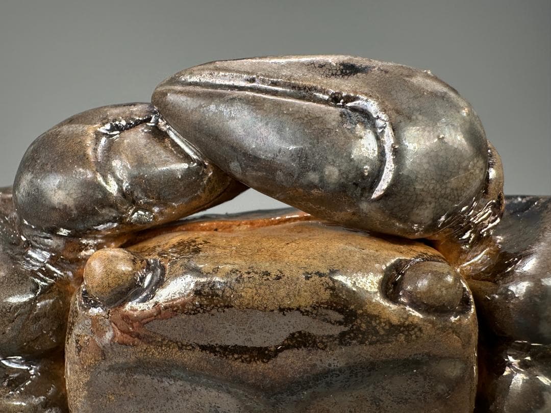 日本美術 香道具 茶道具 蟹形香合 蓋物