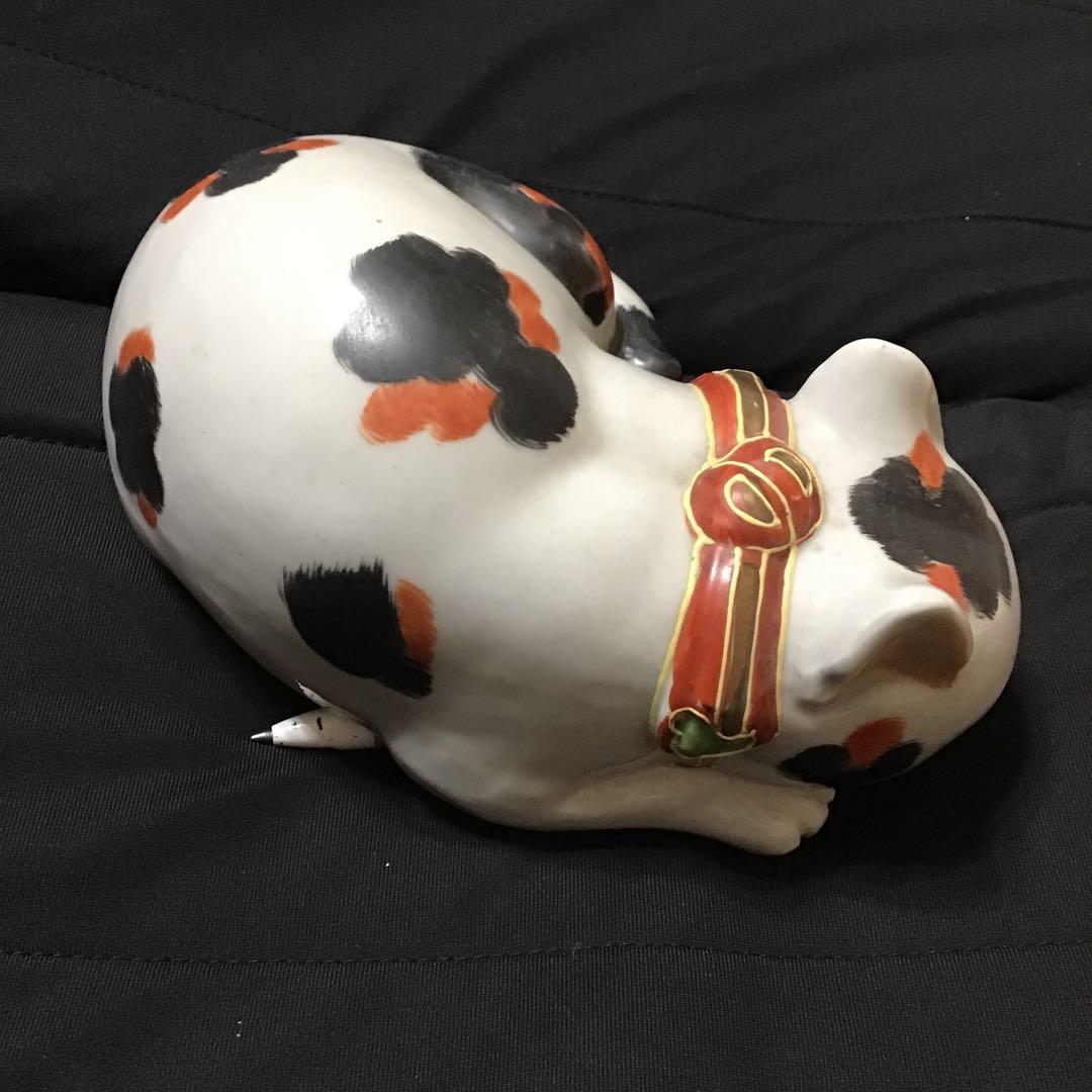 昭和レトロ 陶器 焼き物 眠り猫 眠りネコ 2匹 縁起物 置物 - メルカリ