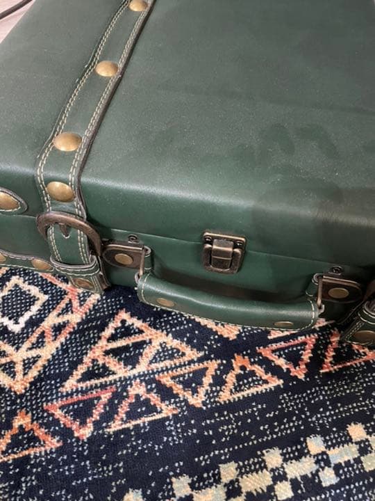 アンティーク調 収納ケース付テーブル兼チェスト美品（449）