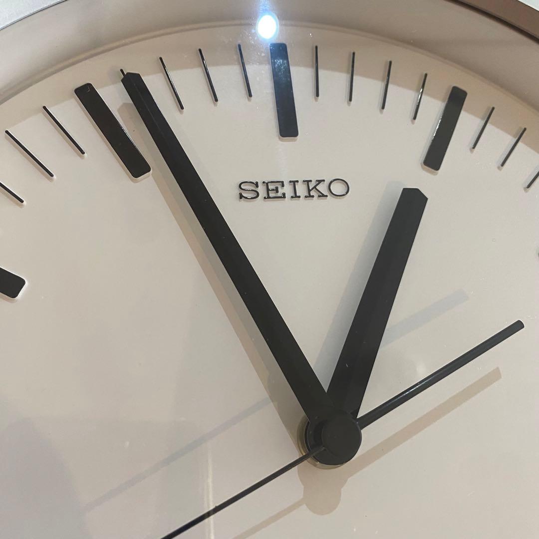 SEIKO リペイント　壁掛時計 ミッドセンチュリー　昭和レトロ　シルバー