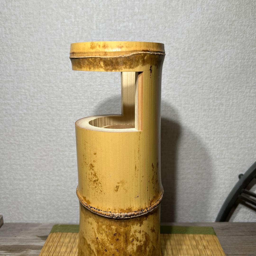東大寺 二月堂焼印 竹花入 竹一重切花入れ 花器 茶道具