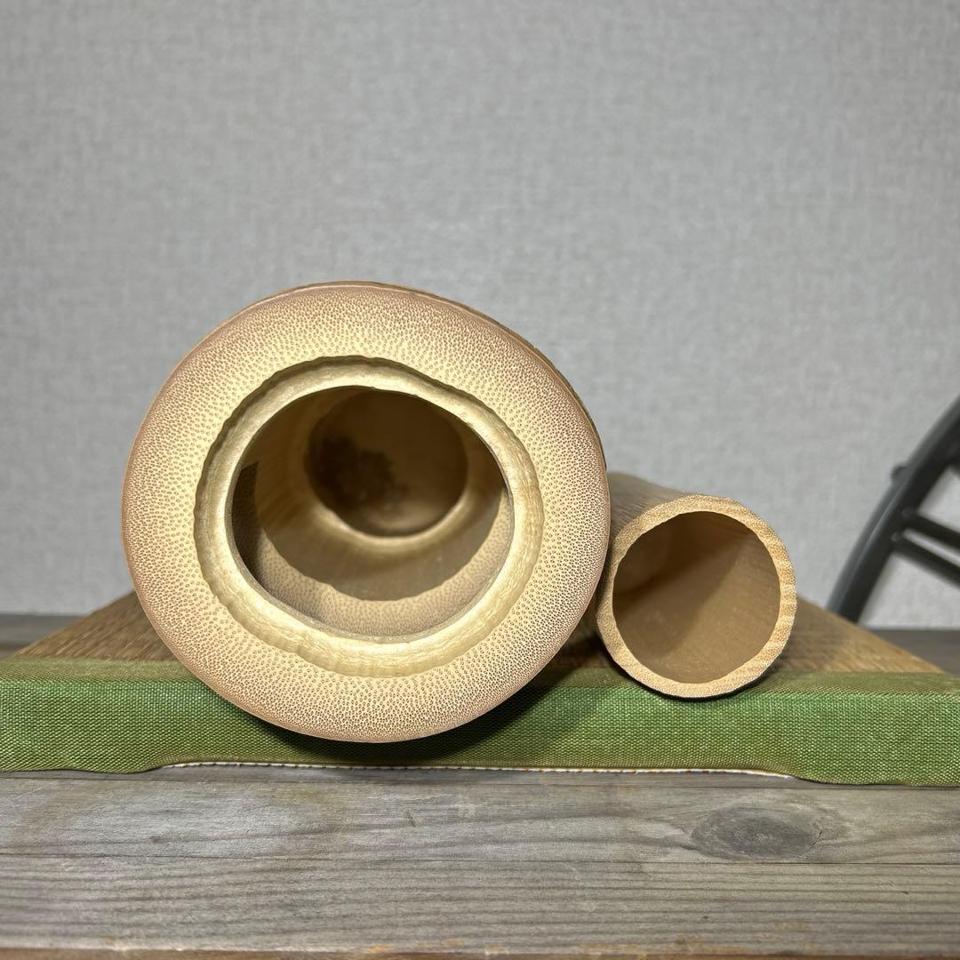 東大寺 二月堂焼印 竹花入 竹一重切花入れ 花器 茶道具 - メルカリ