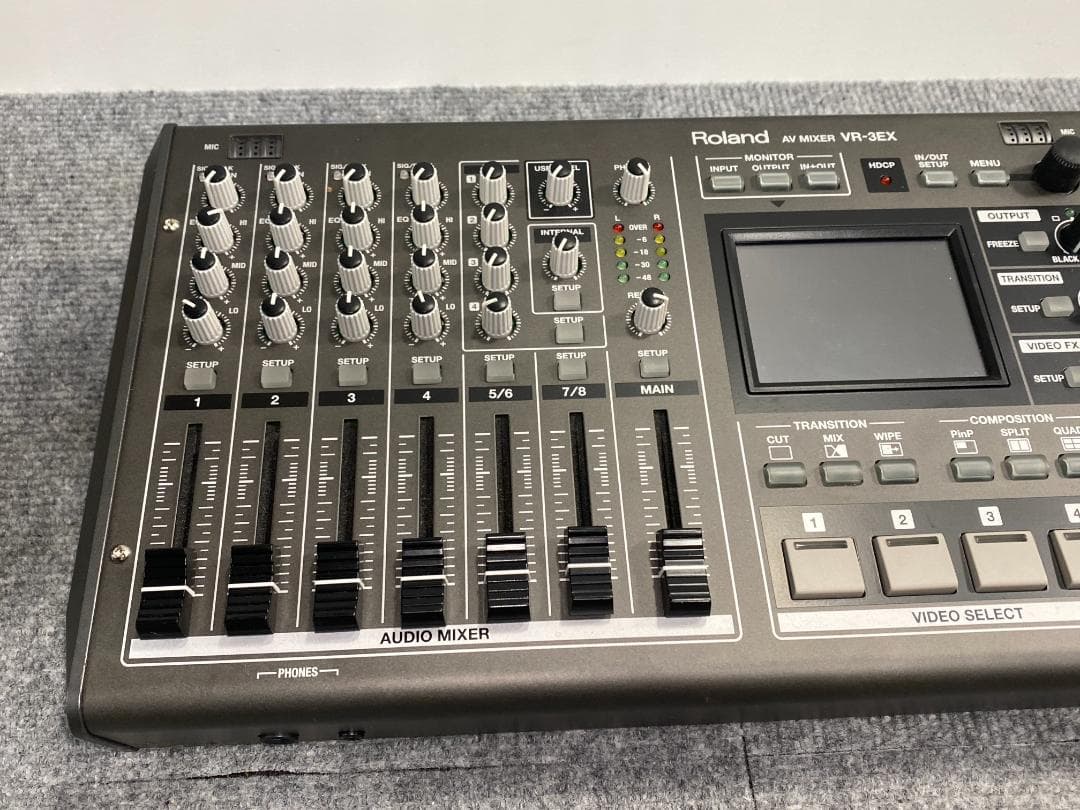 Roland VR-3EX ビデオミキサー　配信機器　モニター