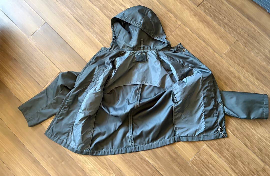 PRADA プラダ インナー付きナイロンアウター グレー サイズ44 メンズ