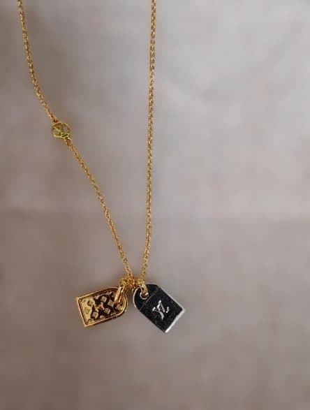 美品 ルイヴィトン ネックレス・ナノグラム_GLD メッキ GLD レディース