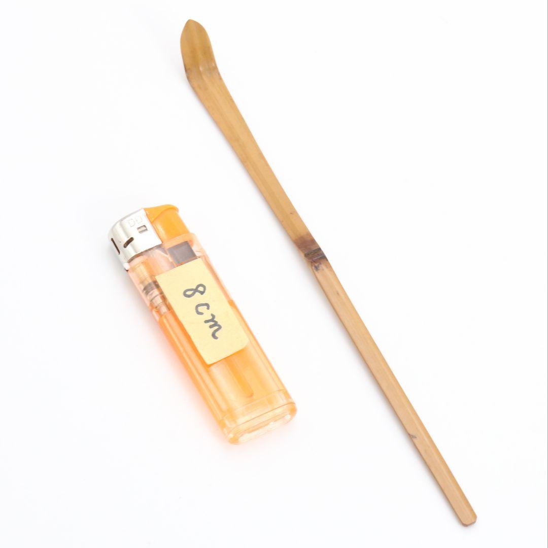 野々村淡完作 茶杓 千年緑 紫野大徳寺 長谷川寛州書付 茶道具 C1013